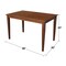 International Concepts Rectangle Solid Wood Top Table, Espresso, 48 W, 30 L, 30 in H, Wood, Espresso K581-3048-30S - alternate 2